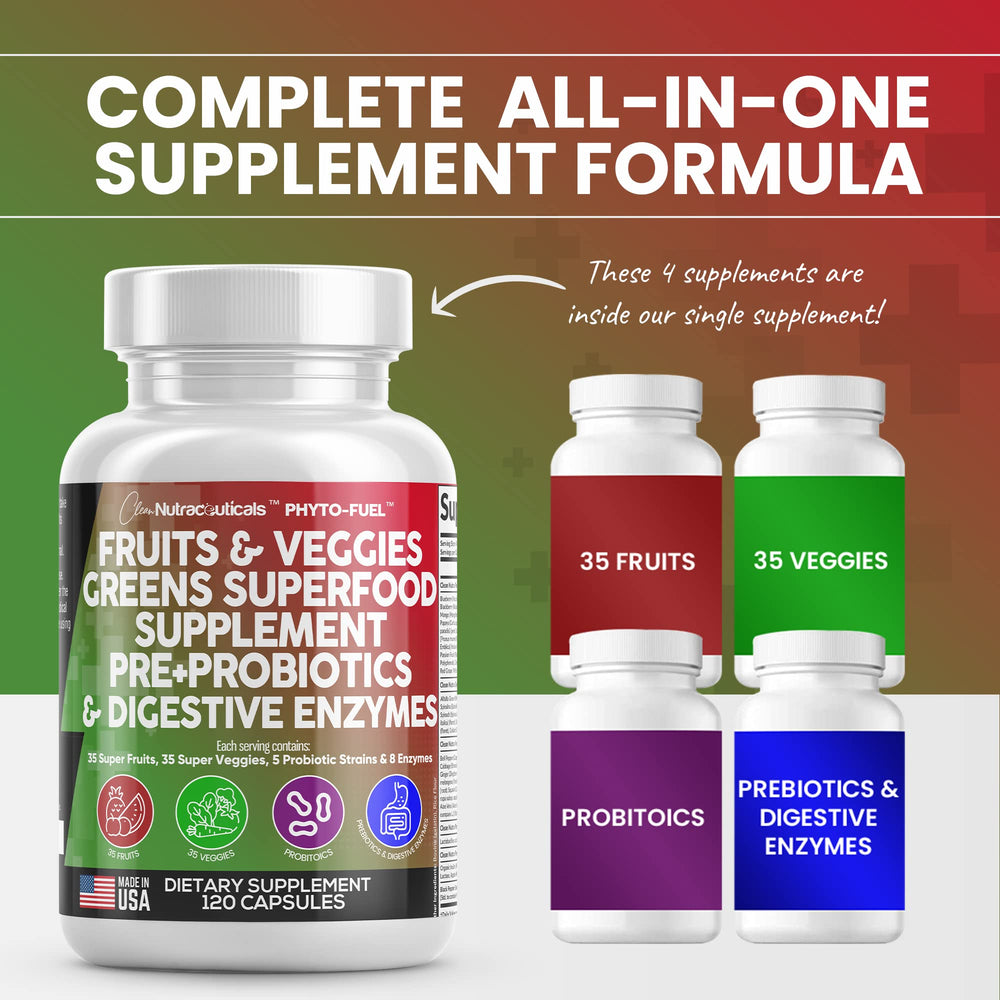 Digestive enzymes with probiotics and prebiotics for gut comfort
