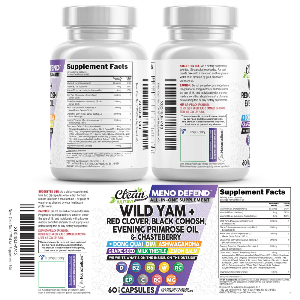 Clean Nutraceuticals Grape Seed and Milk Thistle capsules for antioxidant care