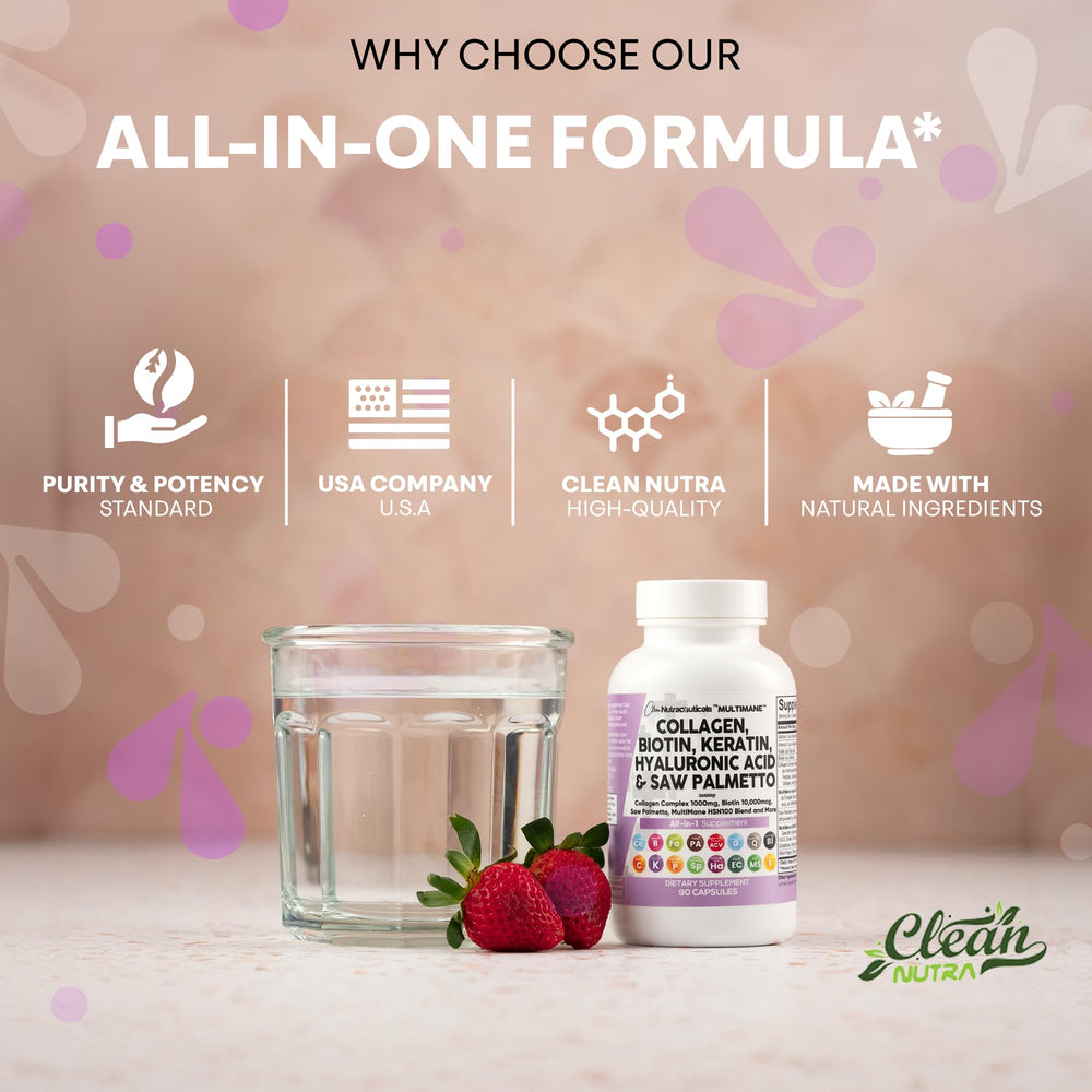 Clean Nutraceuticals hyaluronic acid capsules lead to hydrated, glowing skin.