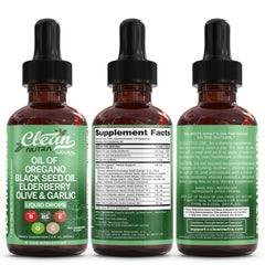 Clean Nutraceuticals Ingredient-chart label communicates vegan, non-GMO certification.