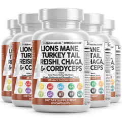 Clean Nutraceuticals Lions Mane 20in1 bottle front for daily wellness