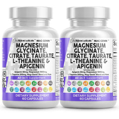 Clean Nutraceuticals Mag Genin bottle with capsules for steady daily magnesium support