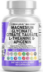 Clean Nutraceuticals Mag Genin bottle showing a complete magnesium complex for daily balance