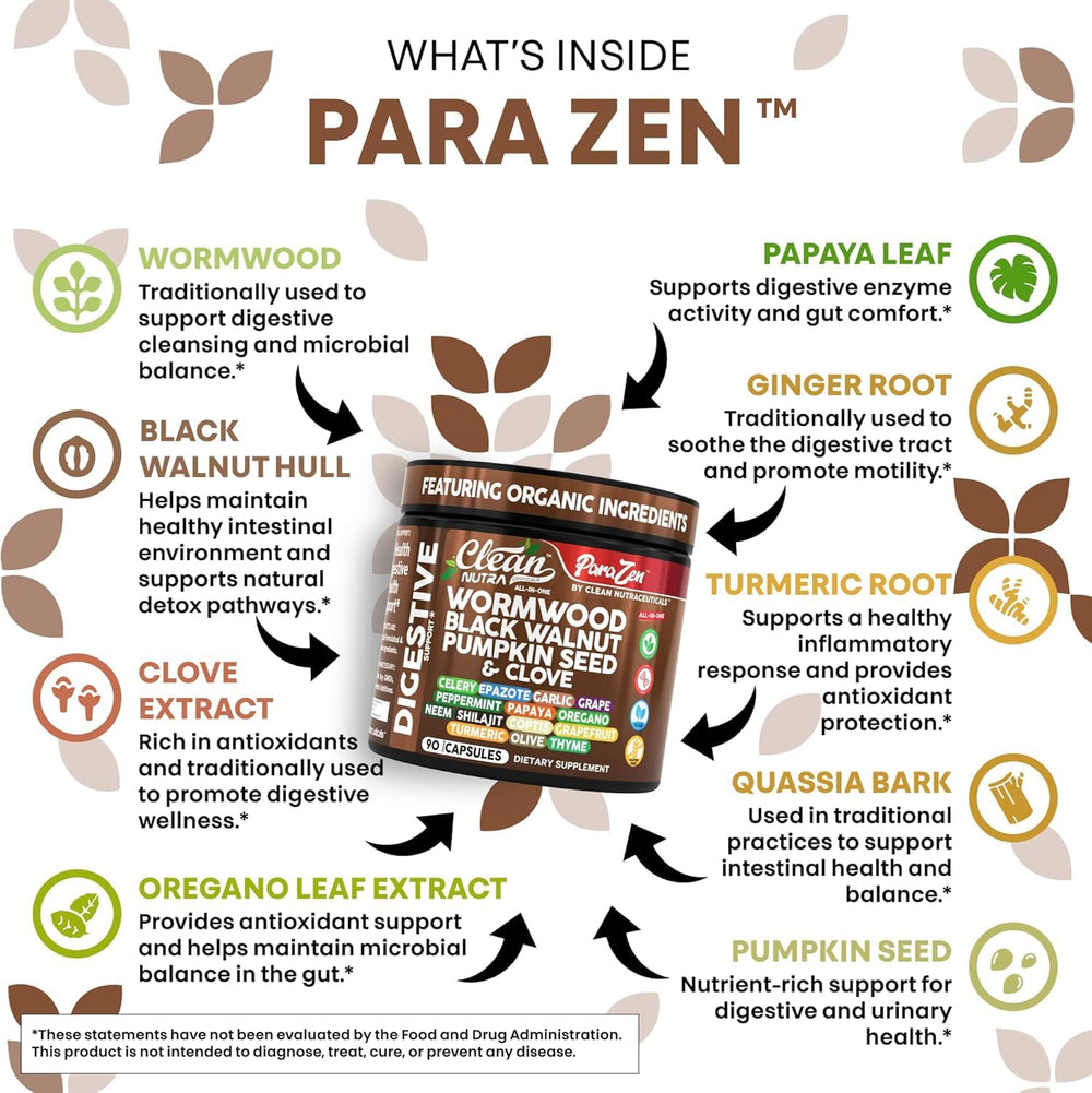 Clean Nutraceuticals pumpkin-seed-black-walnut-capsules support regularity and gut comfort.