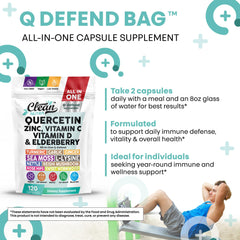 Clean Nutraceuticals Q Defend daily-use dispenser scene conveys consistent daily routine.