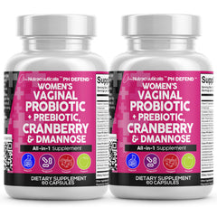 Clean Nutraceuticals Vaginal Probiotics bottle pour showing easy daily dosage for balance
