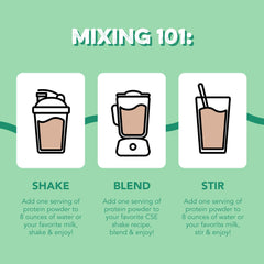20g protein per serving shown for mint chocolate cookie flavor