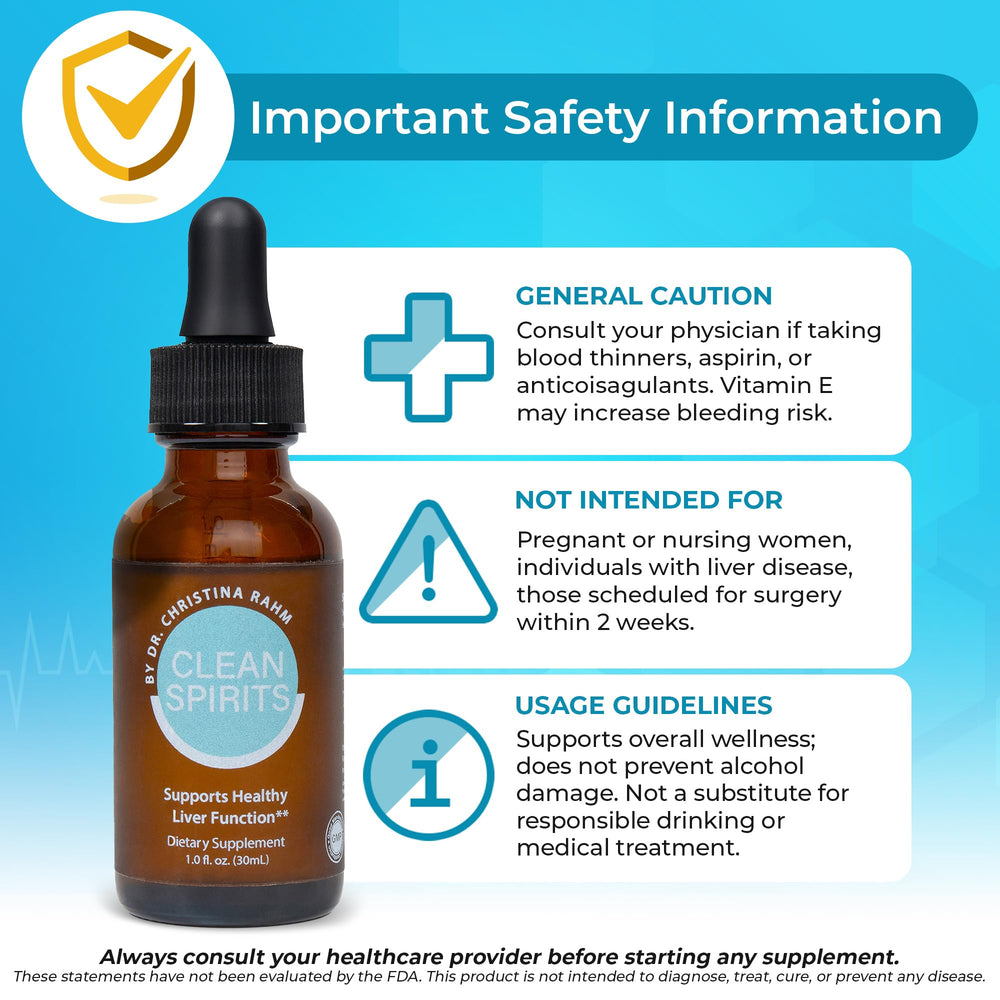 Clean Spirits ingredients NAC Vitamin C Zinc close-up emphasizes glutathione support potential.