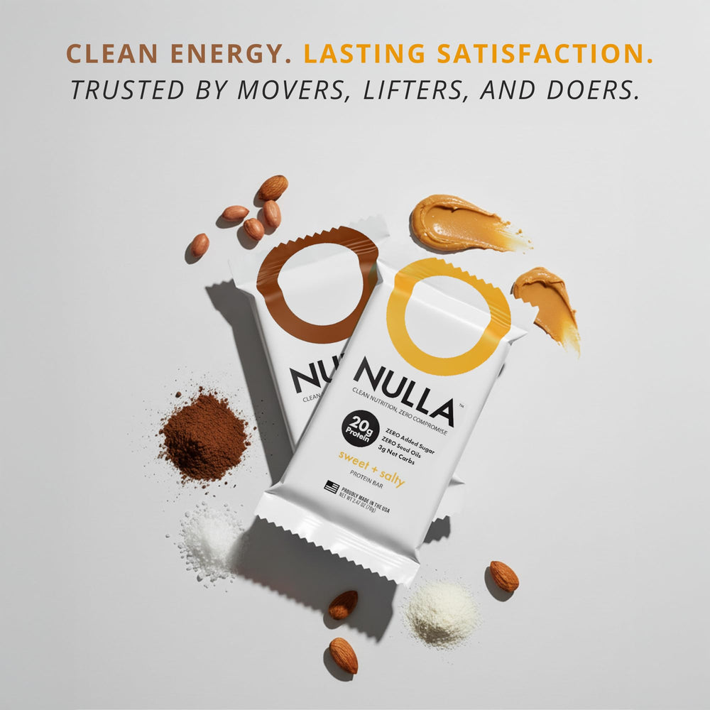 CleanForm Nulla Bar is a convenient, healthy snack for busy days