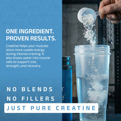 CleanForm Purest Creatine Monohydrate powder mixed in a protein shake boosts mixability.