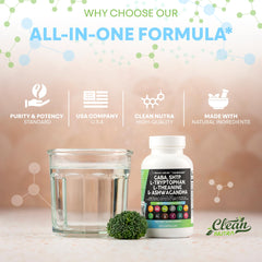 Clean Nutraceuticals GABA natural-ingredients-label for transparent mood-support nutrients