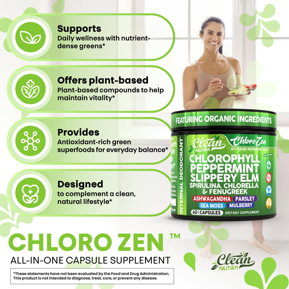 Clean Nutraceuticals daily-dosed capsule pack highlighting travel-friendly, vegan, non-GMO formula.