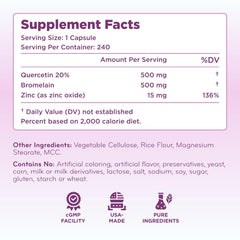 Clear Formulas packaging display showcases cGMP quality and allergen-friendly formula.