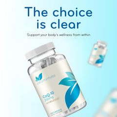 Clear Formulas CoQ10 200mg packaging design for easy daily use.