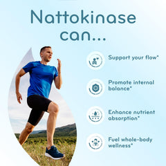 Clear Formulas nattokinase 4000fu bottle on kitchen counter
