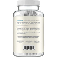 Clear Formulas nattokinase 4000fu capsule label close up, allergen friendly