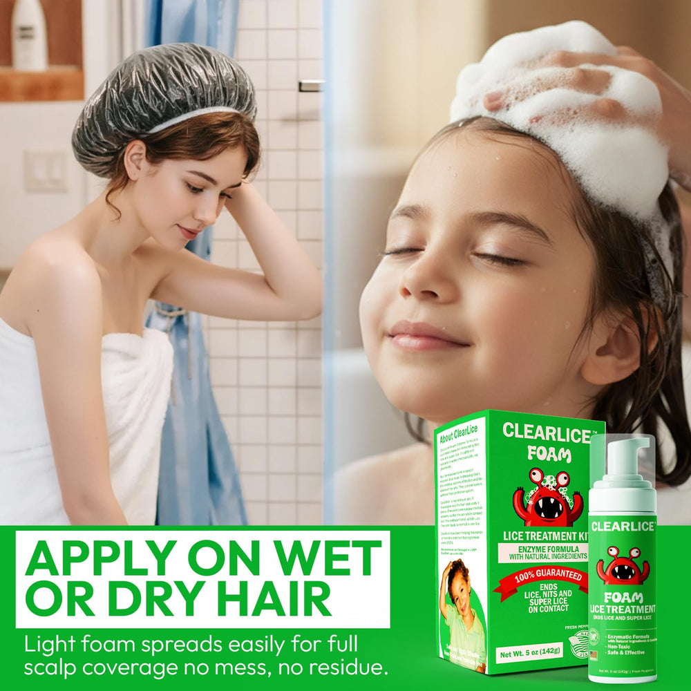 Clearlice cap included for mess-free, convenient treatment