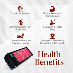 Clearlight tower supports muscle recovery after workouts with penetrating light.