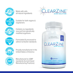 ClearZine USA-made packaging communicates quality and cGMP manufacturing standards.