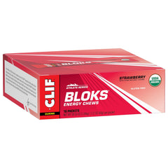 CLIF BLOKS Strawberry flavor for high-intensity training and endurance