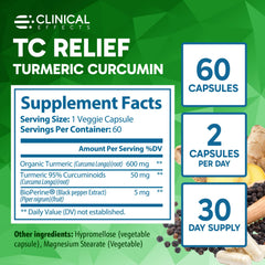 Clinical Effects TC Relief packaging indicates USA manufacture and safety testing.