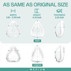 CloudCruze cushion seal and fit demonstrates full-face coverage for a restful night.