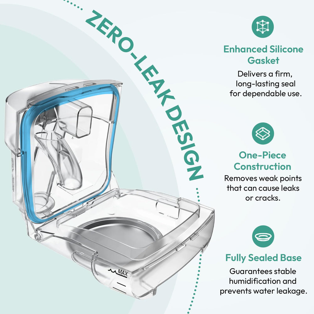 Cloudcruze water chamber seal and gasket demonstrate leak-proof design.