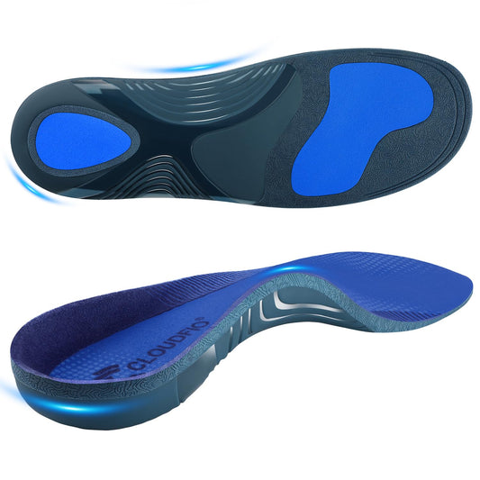 Cloudflo plantar fasciitis insoles front view for improved arch support and comfort