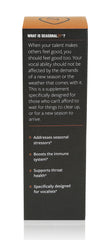 CLYOR Seasonal37 ingredients mosaic highlights echinacea and ginger for immune-supportive notes.