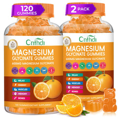 CNFHDI magnesium glycinate gummies bottle designed for daily relaxation