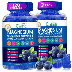 CNFHDI magnesium glycinate gummies 600mg bottle, convenient daily wellness support.