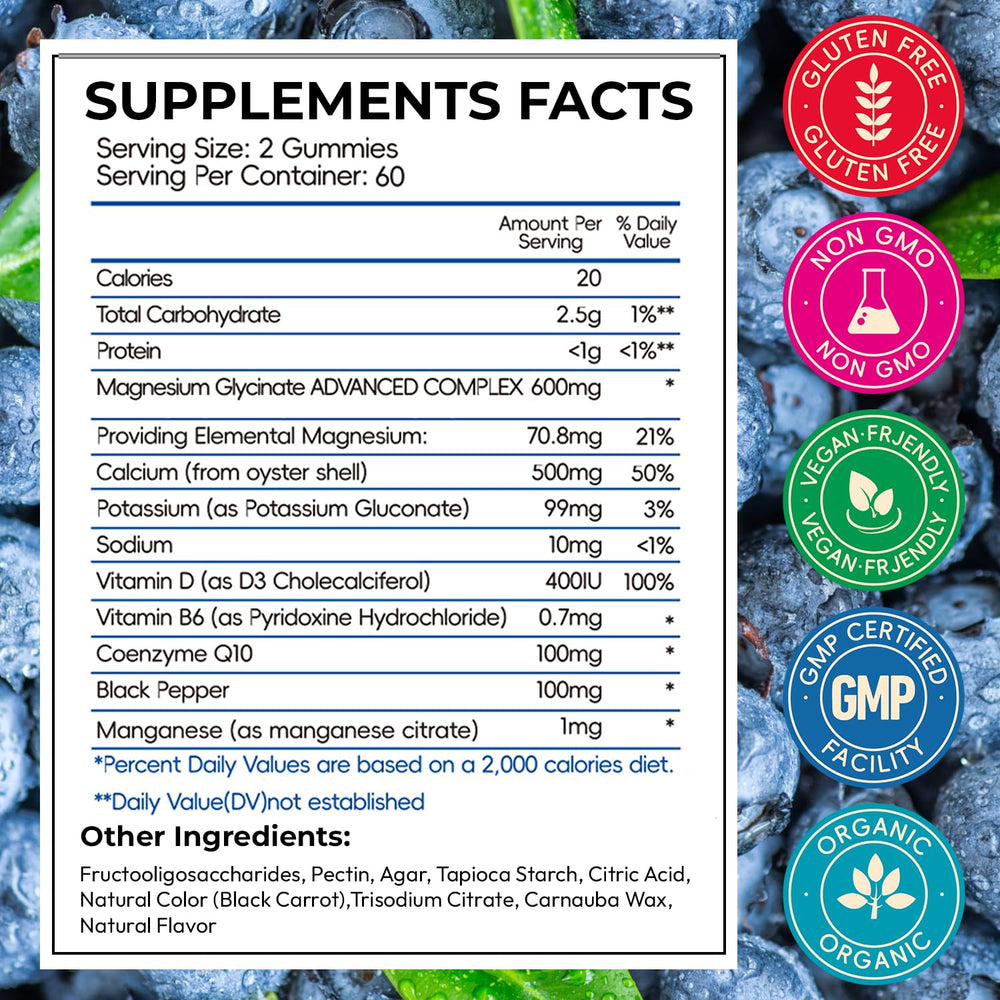 CNFHDI sugar-free blueberry gummies close-up, tasty and tummy-friendly.