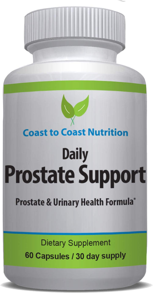 Coast to Coast Nutrition daily prostate bottle with capsules supporting urinary comfort