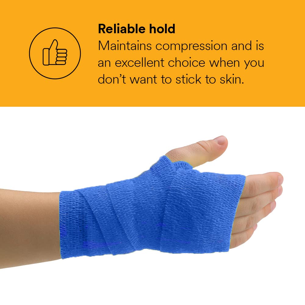 Coban NL blue wrap, 2in x 5yd, ideal for wound support
