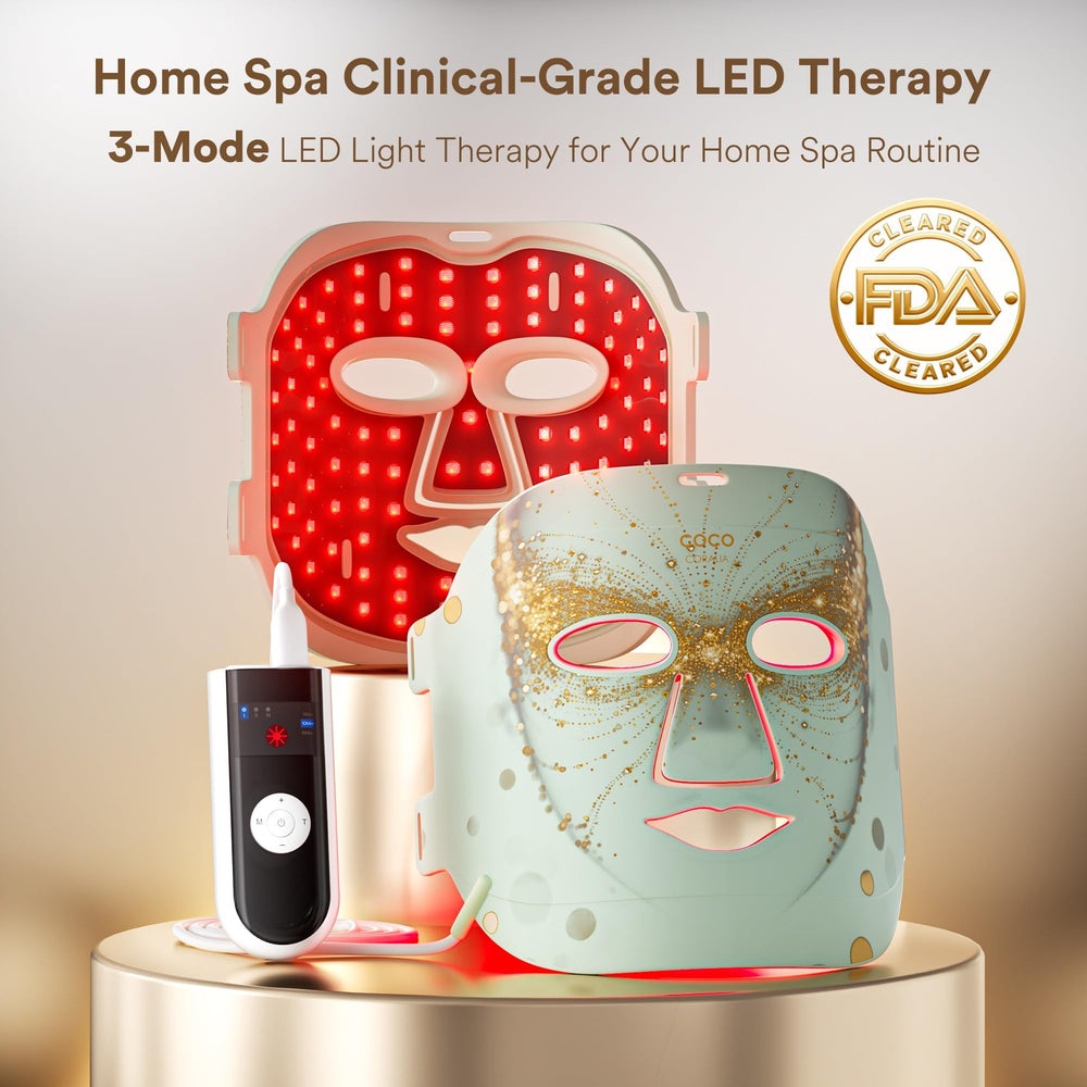 COCO CORALIA face LED mask with eye pads for comfortable use