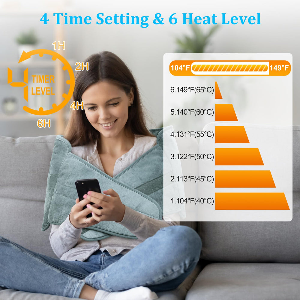 COCOBELA pad offers 6 heat levels for customizable warmth.