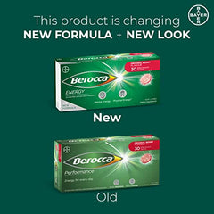 CoCoCherry Berocca Performance tablet dissolving in water to create a fizzy drink