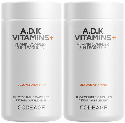 Codeage ADK vitamins bottle for daily wellness routine