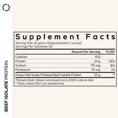 Codeage beef isolate protein unflavored powder ideal for smoothies