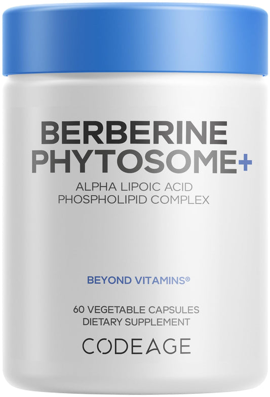 Codeage Berberine Phytosome bottle with capsules for daily wellness routine