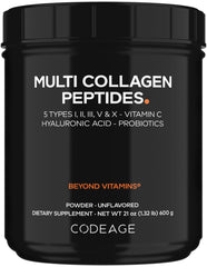 Codeage Black Edition bottle pour for easy on-the-go collagen addition to beverages.