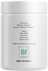 Codeage Brain Focus liposomal delivery graphic emphasizes improved bioavailability.