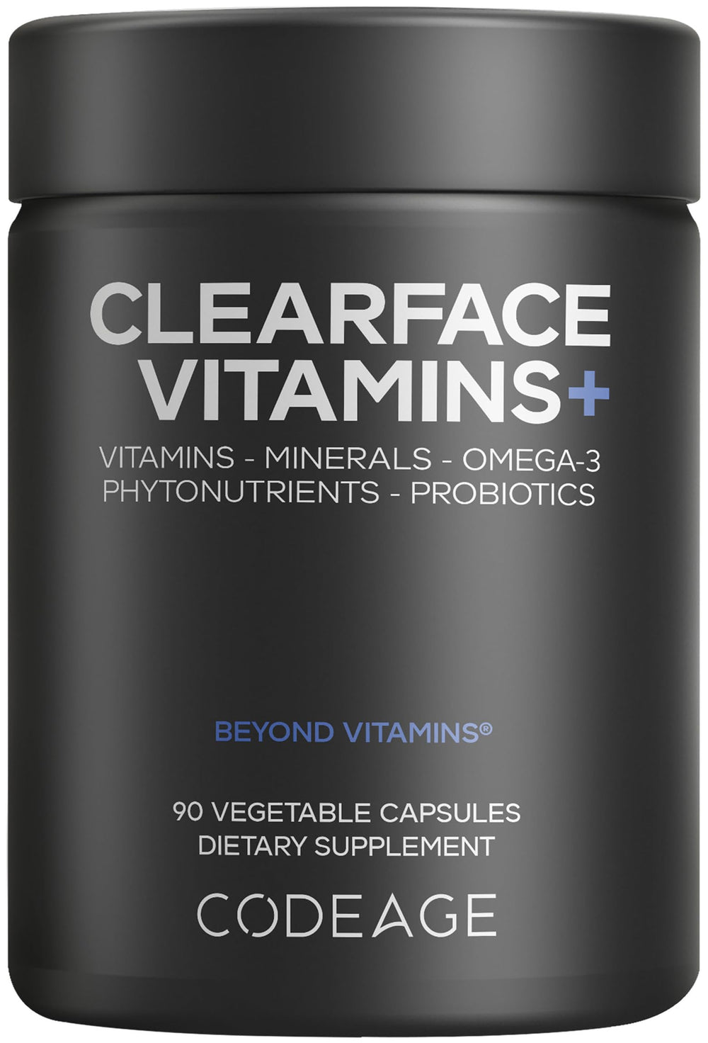 Codeage Clearface bottle pour shows easy daily dosage for skin support