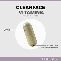 Codeage Clearface non-GMO label bottle reinforces clean ingredients
