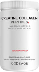 Codeage Creatine Collagen Peptides bottle for daily performance support