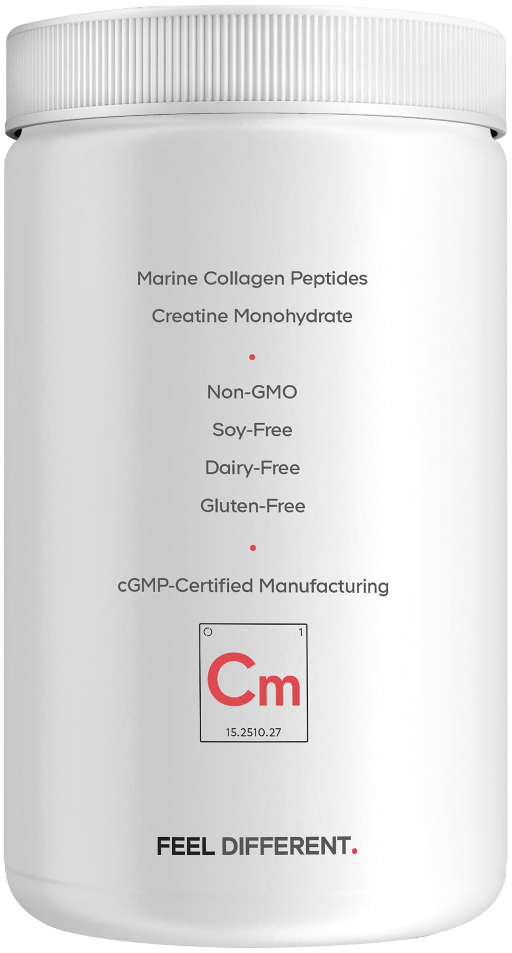 Codeage Creatine Collagen Peptides marine collagen closeup from white fish.