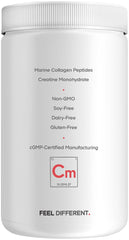 Codeage Creatine Collagen Peptides marine collagen closeup from white fish.