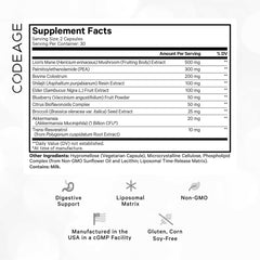 Codeage GLP-Harmony Companion+ capsules close-up showing size and texture.