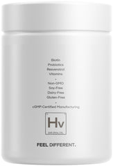 Codeage Hair Vitamins Platinum probiotic capsules detail aiding gut-friendly nutrition