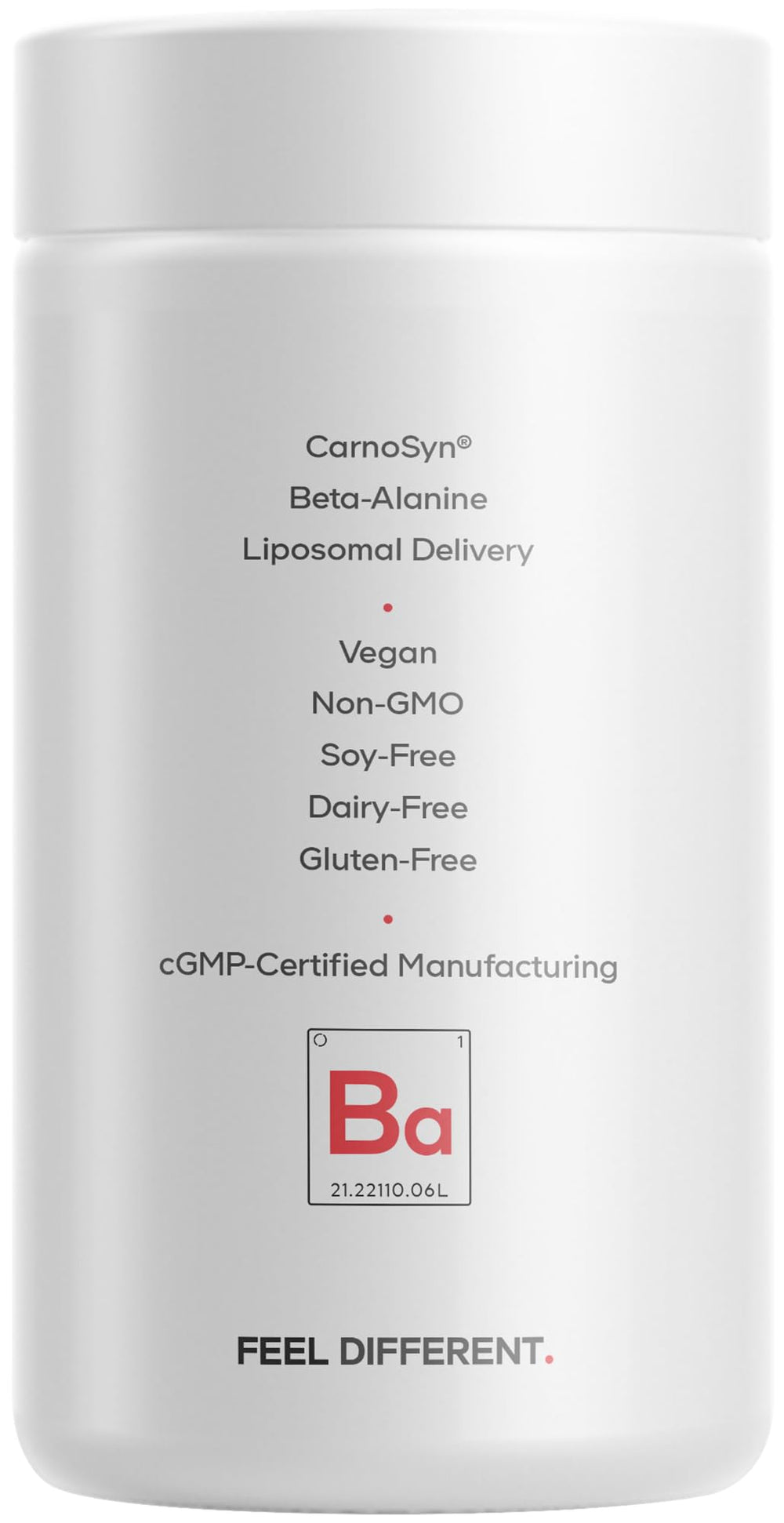 Codeage Liposomal Beta-Alanine bottle beside training gear for versatile use